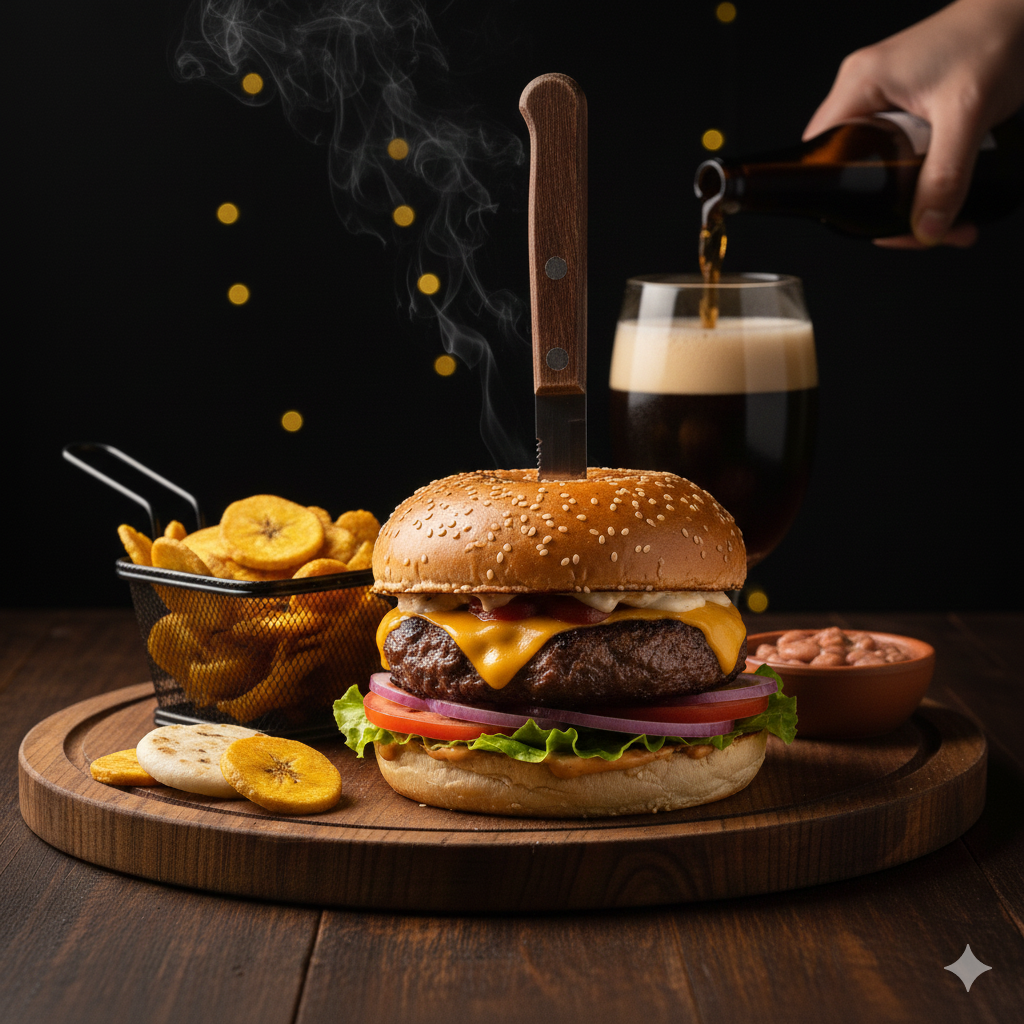 Hamburguesa con tocineta