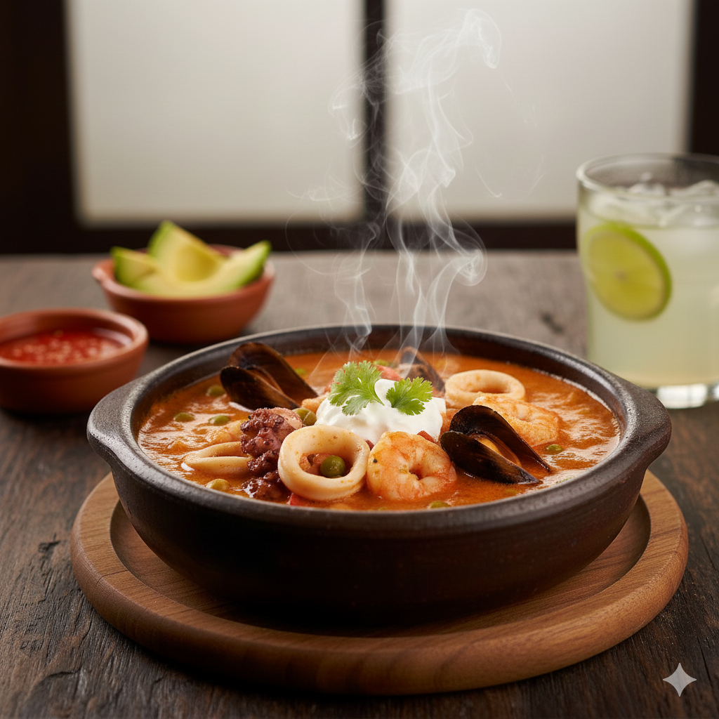 Cazuela de mariscos